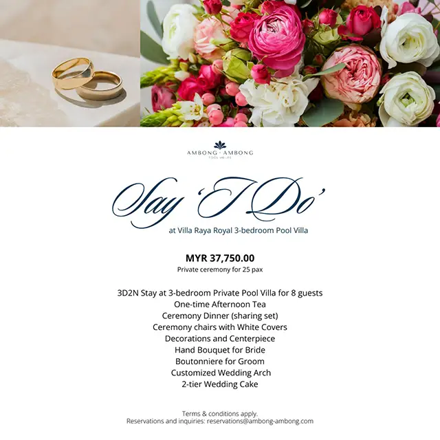 Say I do wedding package